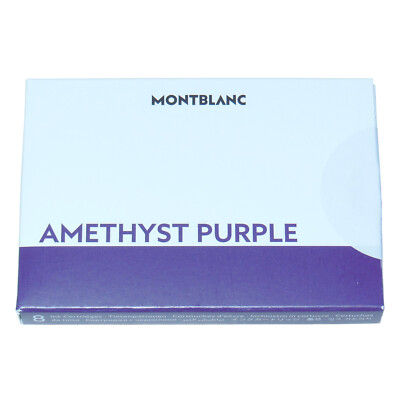 New Montblanc Amethyst Purple Fountain Pen Ink Cartridges 8-piece