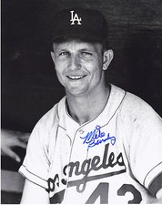 MIKE BRUMLEY  LOS ANGELES DODGERS   ACTION SIGNED 8x10