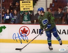 Vancouver Canucks Brock Boeser Autographed Signed 8x10 NHL Photo ACOA #2
