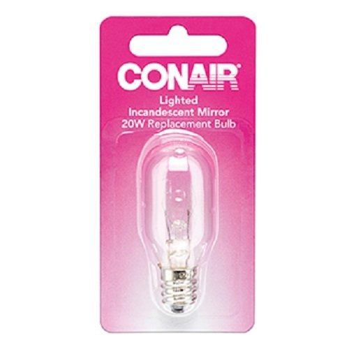 Conair Replacement Bulbs 20w Incandescent Lighted Mirror Single Double