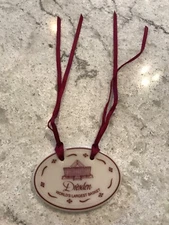 Longaberger ceramic dresden tag without box 