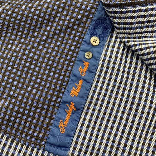 Robert Graham Mens Check Long Sleeve Flip Cuff Button Up Shirt Medium - Picture 9 of 11