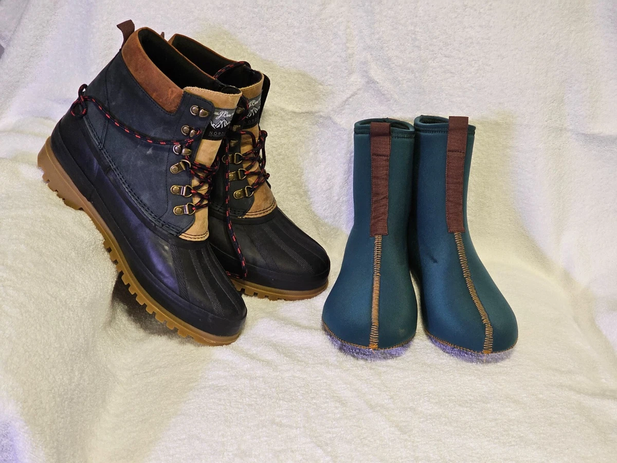 J. Crew Superior Boots Navy Suede Men\'s Size 11 Plain Toe Shoes Lace Up j crew boots products for sale | eBay main image 3