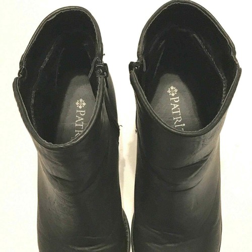 Patrizia by Spring Botín Paso Cuero NEGRO 2,25" Tacón Cremallera Talla 9 Tacones - Imagen 5 de 10