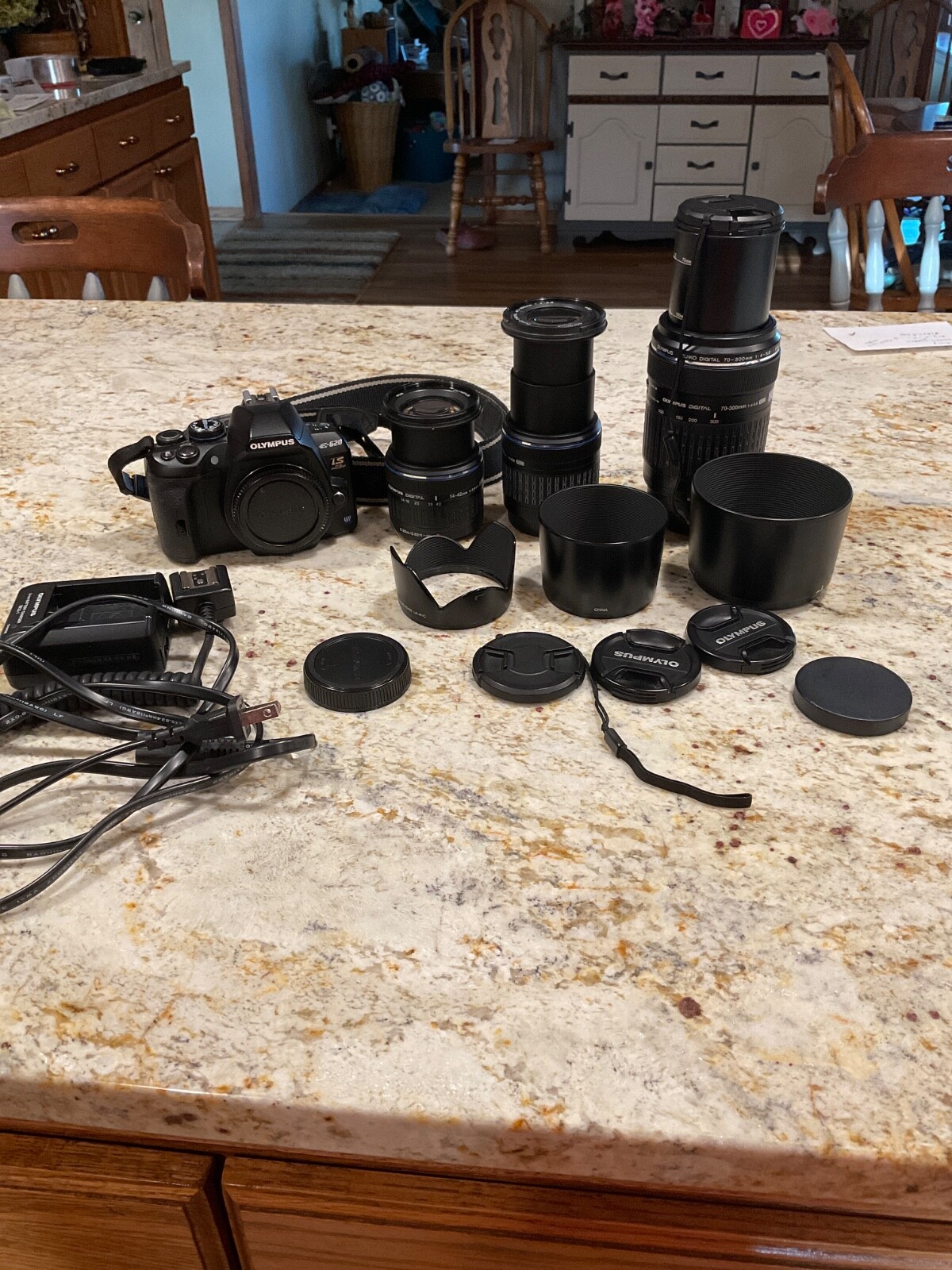 Olympus EVOLT E-620 12.3MP Digital SLR Camera - Black (Kit w/ 14-42mm ...