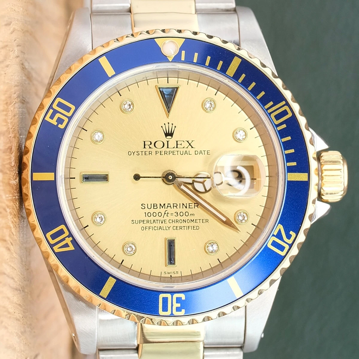 Rolex submariner champagne shop serti dial