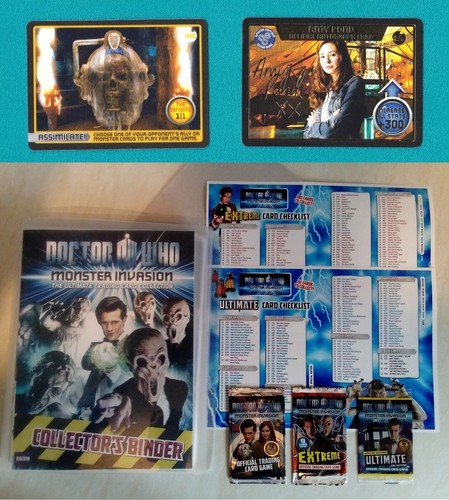 Dr Doctor Who MONSTER INVASION 3 Sets 479 Cards inc. Infinite 090 Amy Autograph