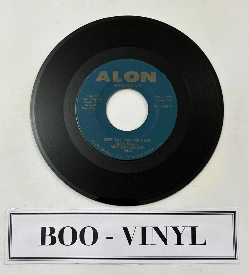 Skip Easterling - Keep The Fire Burning 7” Northern Soul Vinyl Record VG+ - Image 2 of 4