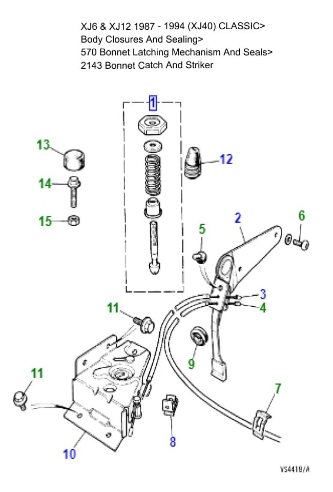 捷豹 XJ6 XJ8 XJR XJ12 抽油烟机锁前锋针 HNA2420AB HNA2420AD HNC2420AA 原始设备制造商 — 第 2/4 张图片