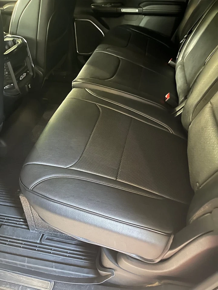 PARA DODGE RAM 1500 MOTOPTES 2000-2024 COJINES DE ASIENTO DE COCHE PERSONALIZADOS CUERO DURADERO Foto 4 de 4
