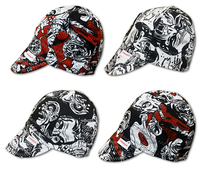 Reversible Skulls Welder Hat / Welding Cap - Premium Fit, Not A Kromer Brand 12 thumbnail image