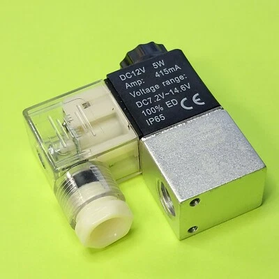 NANPU 2V025-08 DC 12V 2 Position 2 Way Solenoid Valve Electric Pneumatic Power Control