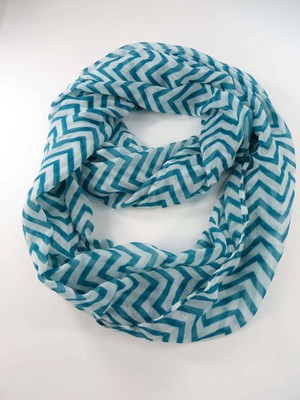 []Chevron double loop wholesale cowl loop infinity scarves