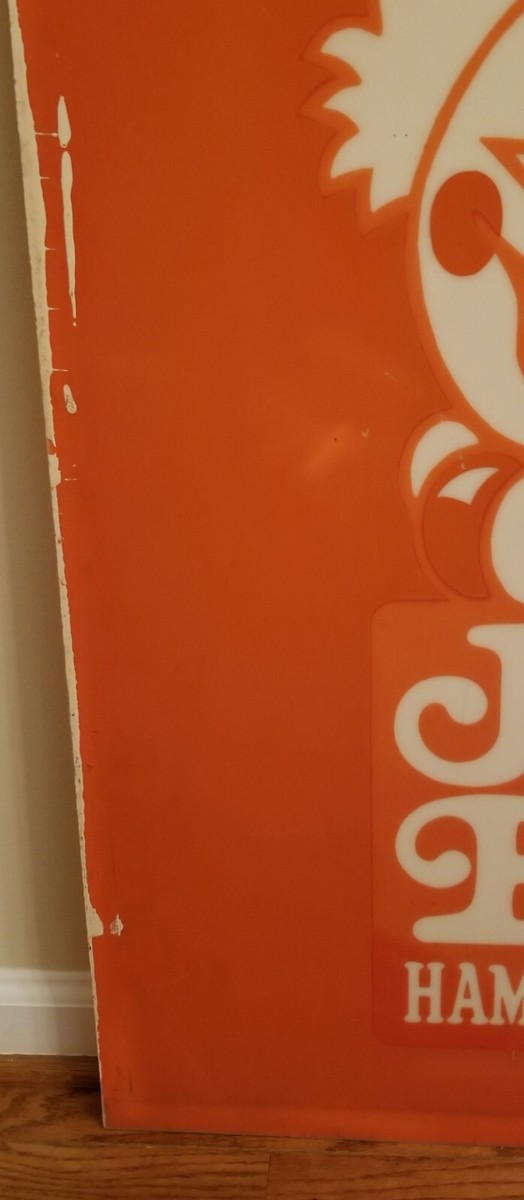 Jack in the Box Hamburgers Early 1970s Plexiglass Sign, 36 Jack in the Box Hamburgers Early 1970s Plexiglass Sign, 36
