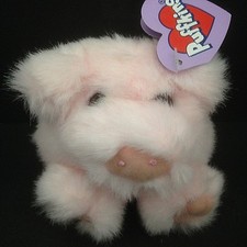 Puffkins Collectible PERCY The Pig Plush 4" Stuffed Animal By Swibco NEW w/ Tags