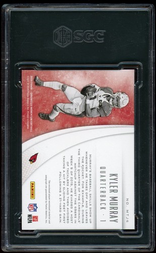 MAGLIA TRIPLA CHRONICLES KYLER MURRAY MOMENTUM 2020 RC AUTO /49 SGC 9,5 AUTO 10 - Foto 2 di 2