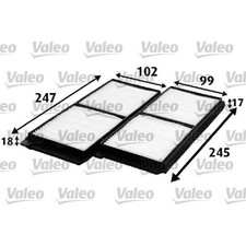 Valeo 715642 Filter Innenraumluft für MAZDA 2 DE DH3 Innenraumfilter