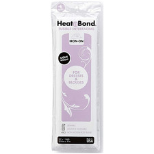 Heat and Bond Light Weight Iron-On Fusible Interfacing-White 20 X 1 Yard