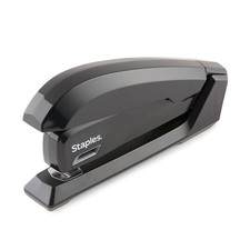 Black Office Staples One Touch Stapler 20 Sheets Capacity With Viewing Window