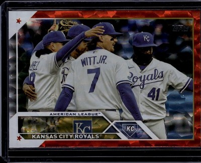 2023 Topps Series 1 Kansas City Royals #134 Orange Foil #036 /299 Bobby Witt Jr
