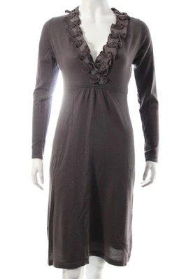 BODEN Robe en laine Dames Robe T EU 34 gris brun style décontracté - Photo 1/4