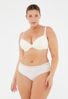 Damen 2Er Pack Hohe Taille Slips Ecru GrößE 46 Dagi UnterwäSche