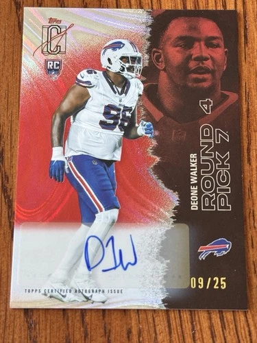 2025 Topps Deone Walker Shop for 2025 Topps Signature Class Football Rookie autographs on eBay (Raw)