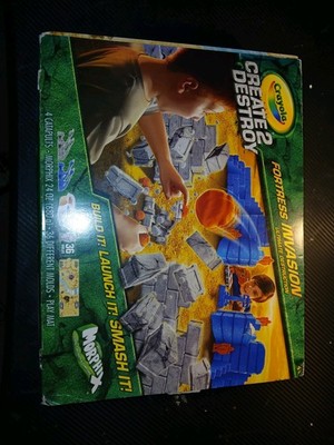 Crayola Create 2 Destroy Fortress Invasion Ultimate Destruction Playset New 