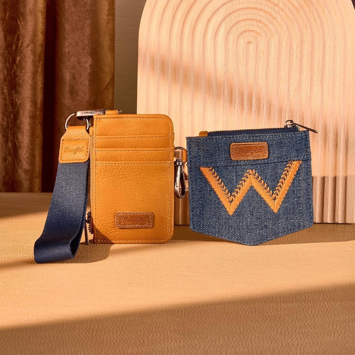 Montana West Wrangler Keychain Wristlet Wallets for Women WG367-W119LBR View 6