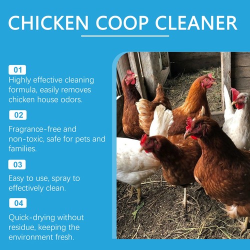 Chicken Coop Deodorizer Cleaner Chicken Coop Refresher Chicken House Cleaner - Picture 4 of 6