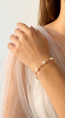 Zuchtperlen Armbänder 5 mm auf Silvesterhochzeit Valentinstag