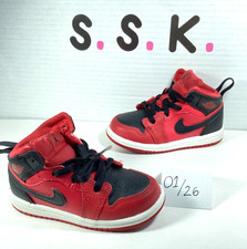 Nike Air Jordan 1 Mid "Reverse Bred" Toddler Size 7c