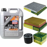 Mann Inspektionspaket 5L Liqui Moly Top Tec 4200 5W-30 FüR KIA Carens 2.0 Cvvt