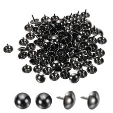 Upholstery Tacks, 7/16" x 1/2" 100 Pcs for DIY Handicrafts Matte Black 