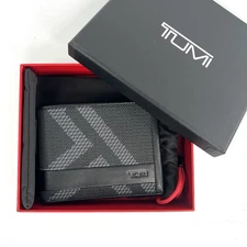 TUMI Alpha SLG Global Double Billfold Wallet Reflective TUMI Jacquard Print