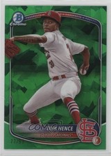 2025 Bowman Sapphire Edition Chrome Prospects Green 77/99 Tink Hence 0w47