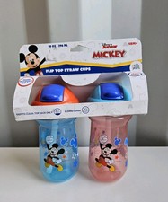 The First Years Flip-Top Straw Cup for Toddlers, Disney Mickey Mouse, 10 oz 2 