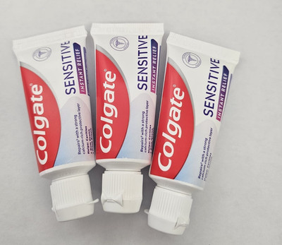 Colgate Sensitive Instant Relief Travel Pocket Size Toothpaste 3 x20ml ...
