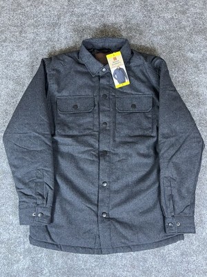 Rugged Elements Utility Jacket Men s Small Gray Navy Button Up Outdoor NWT