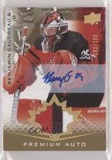2021 Upper Deck Team Canada Juniors /199 Tier 1 Benjamin Gaudreau Patch Auto f5g
