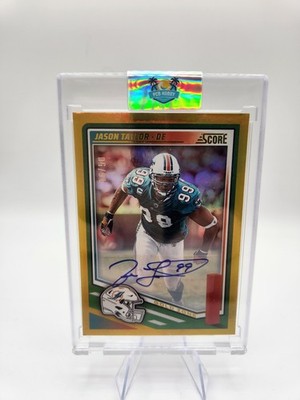 2025 Score - Jason Taylor #175 Signatures Gold Zone /50 (AU)
