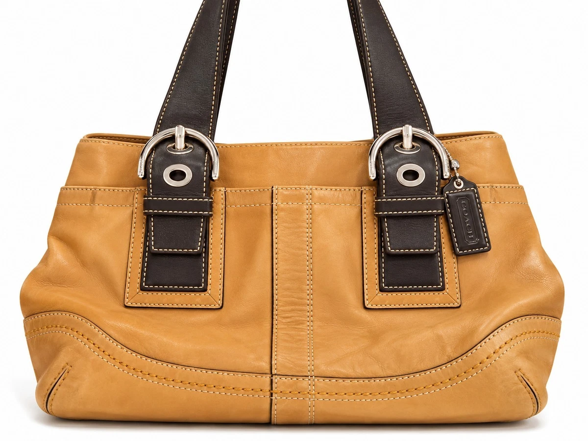 25+ Coach Hampton Satchel/Top Handle Bag Brown Bags & Handbags for