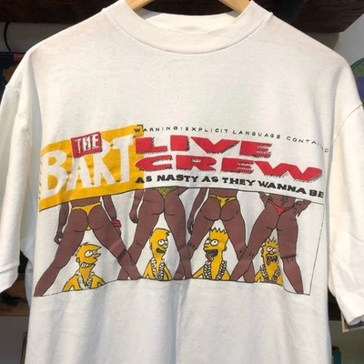 #ad Bart Simpson rare design Unisex White Short Sleeve T shirt Classic Style S 5XL $16.99