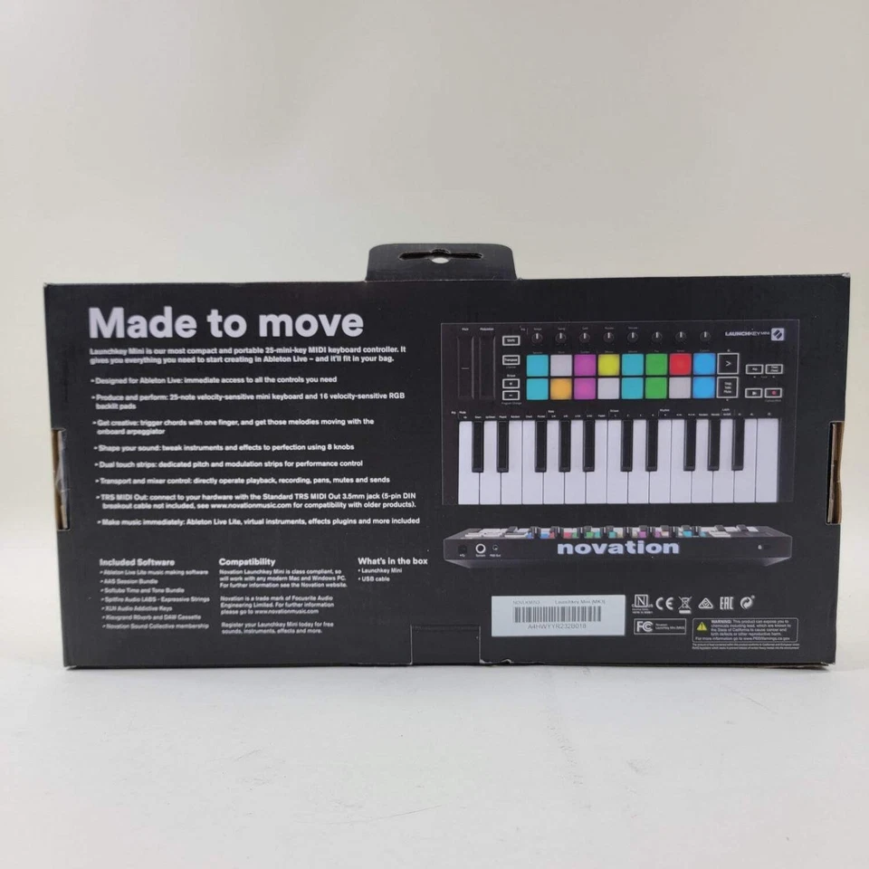 New Novation Launchkey Mini MK3 16-Channel MIDI Keyboard Controller - Image 2 of 4