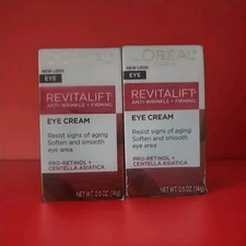 2 Pack L'Oréal Paris Revitalift Anti Wrinkle Firming Eye Cream - 0.5oz Each