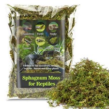 "Green Sphagnum Moss Substrate for Reptiles, Snakes, Turtles, Frogs, Geckos"