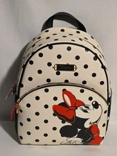 Disney Minnie Mouse Faux Leather Backpack {12”x9.5”} Primark-NEW. US Seller 