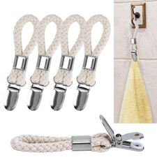 5 Pack Hanging Tea Towels Clip, Metal Kitchen Cloth Hook Clip
