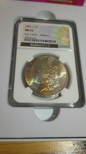 1883 Morgan Dollar MS 62 NGC Bullion Eye Candy Series 1 Silver