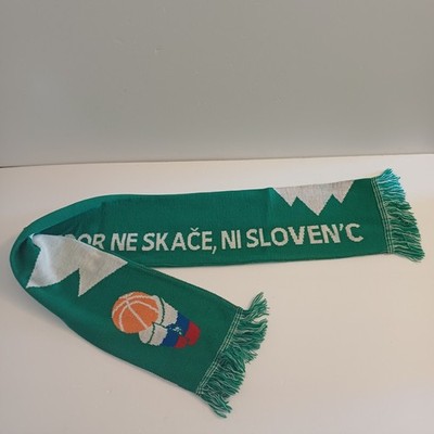 SLOVENIJA Slovenia Basketball Fan Kdor ne skače ni Sloven'c Scarf